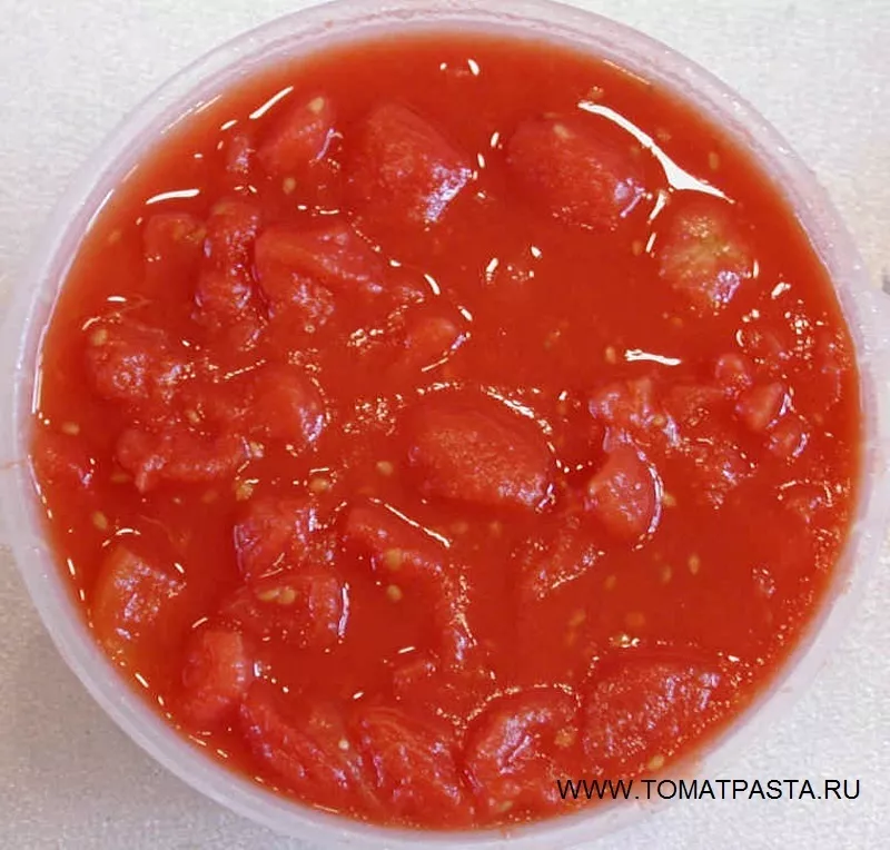 Фотография продукта Резаные томаты в собственном соку 