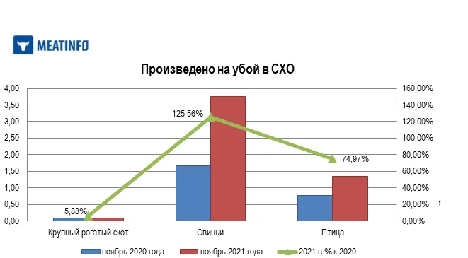 Приморский край стал одним из лидеров по темпам роста производства свинины и птицы