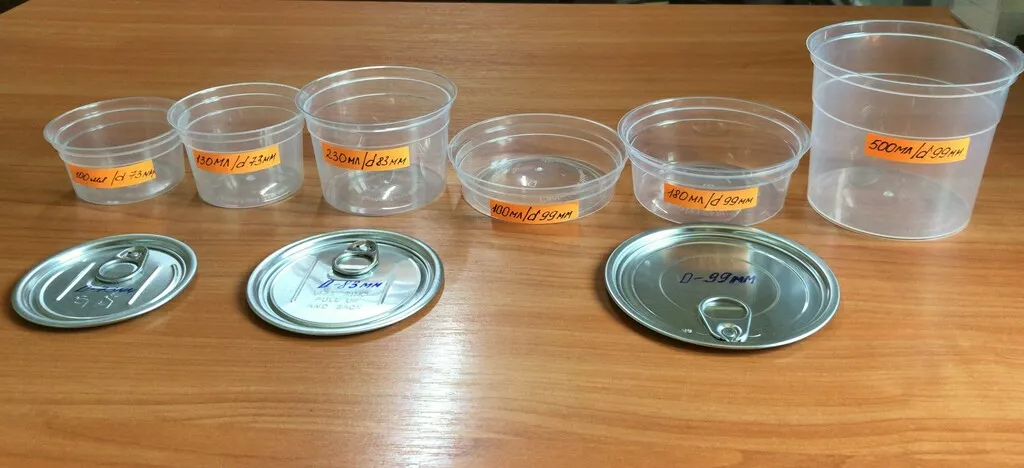 Фотография продукта Пластиковая  тара под икру, пресервы