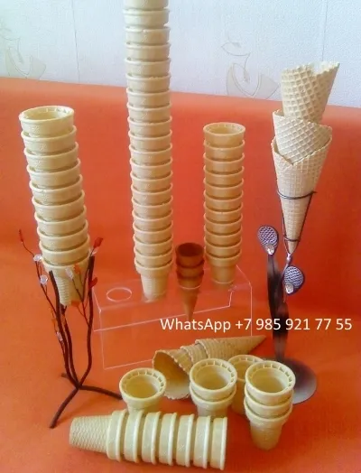 Фотография продукта Вафельные рожки смеси мягкого мороженого