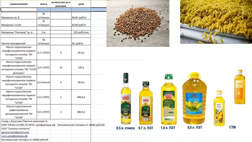 Фотография продукта Масло подсолнечное нераф. 