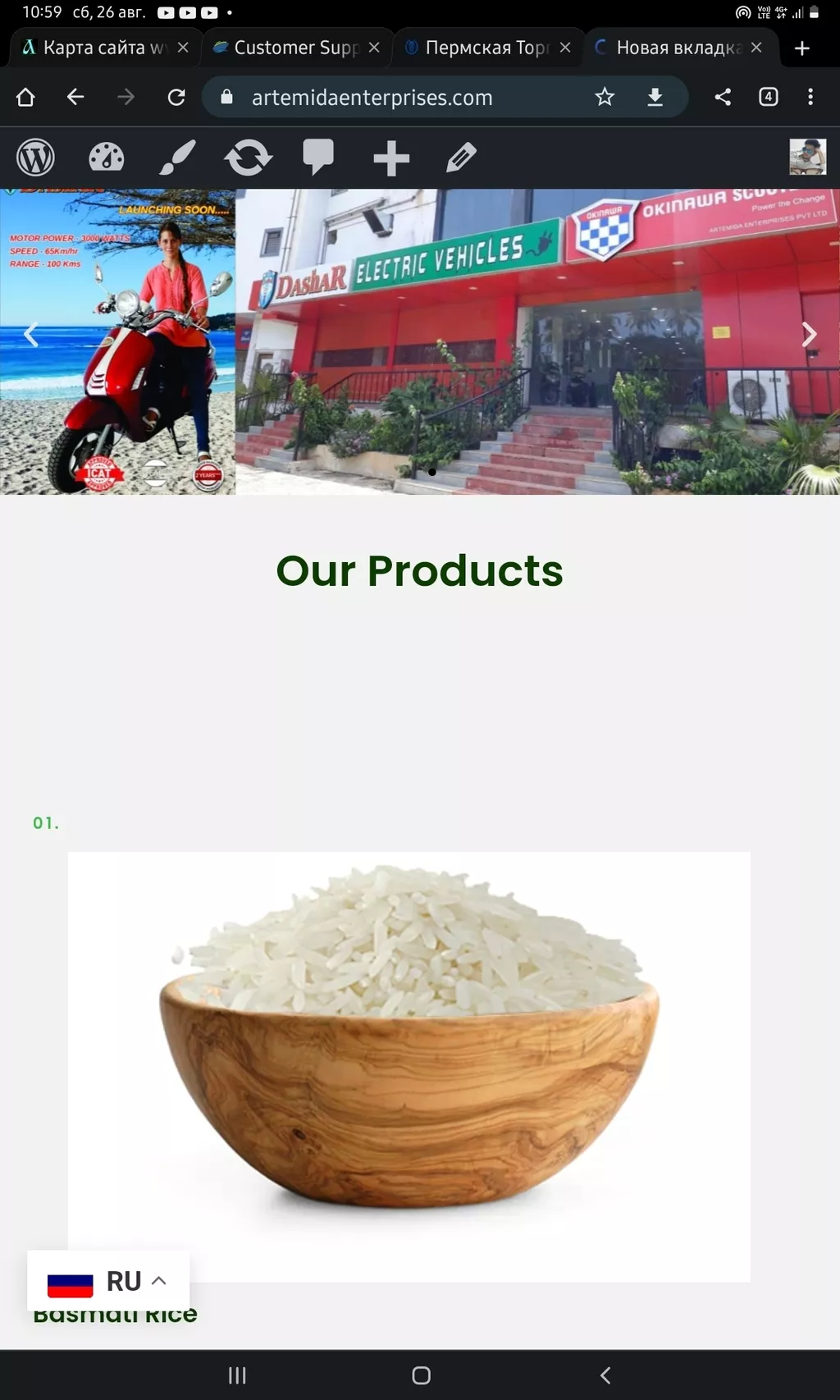 белый рис из индии от производителя в Индии 8