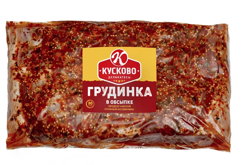 фотография продукта Грудинка в обсыпке соленая