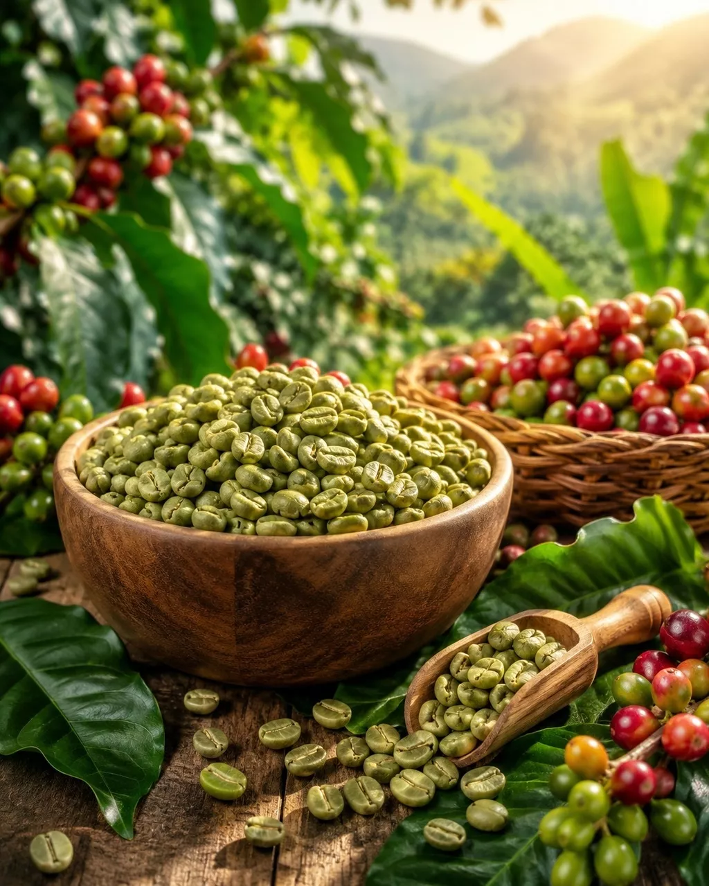 фотография продукта Зелёный кофе robusta из вьетнама оптом 
